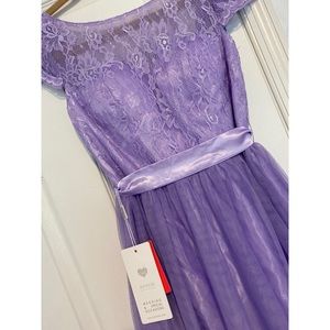 JJS House Purple Bridesmaid Gown